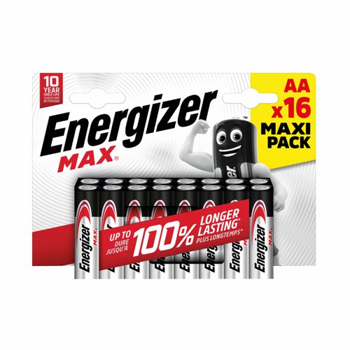 Energizer Max Battery AA (Pack 16) E303327500