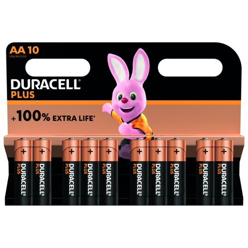 Duracell Plus Battery AA (Pack 10) 5015842