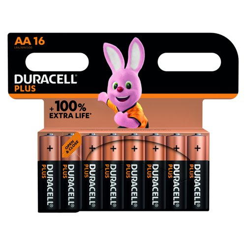 Duracell Plus Battery AA (Pack 16) 5009375