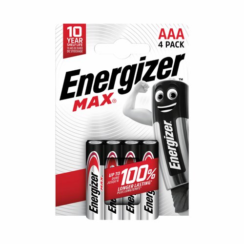 Energizer Max Battery AAA (Pack 4) E300816100