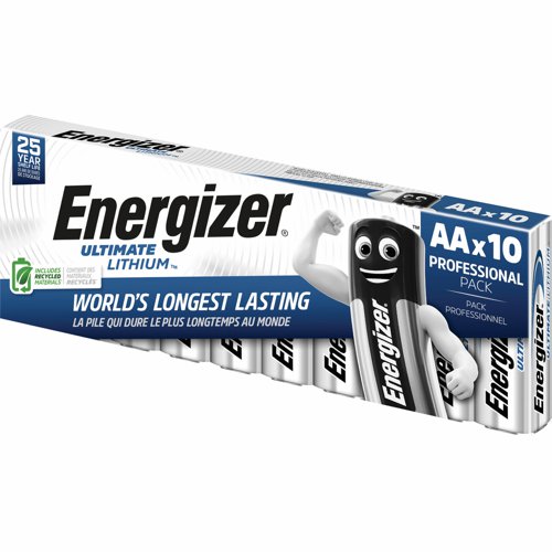 Energizer Ultimate Lithium Battery E91/AA (Pack 10) 636900
