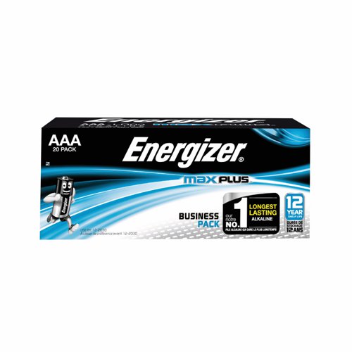 Energizer Max Plus Alkaline Battery AAA (Pack 20) E301322900