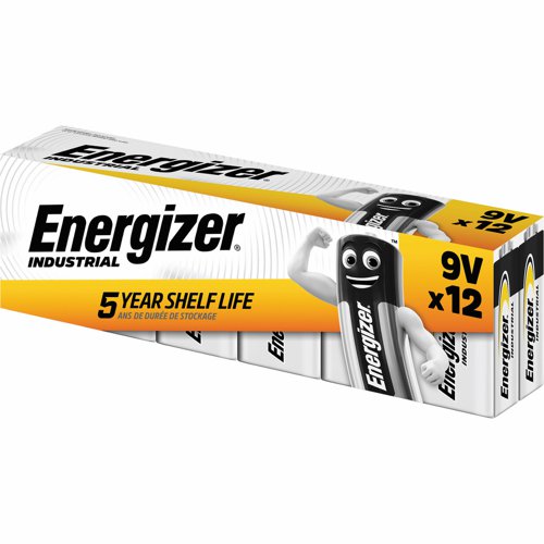 Energizer Industrial Battery 9V (Pack 12) 636109