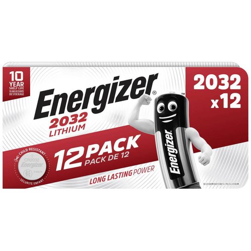 Energizer Speciality Lithium Battery 2032/CR2032 (Pack 12) E303693100