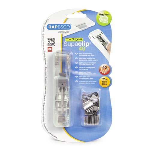 Rapesco Supaclip 40 Dispenser RC4025SS