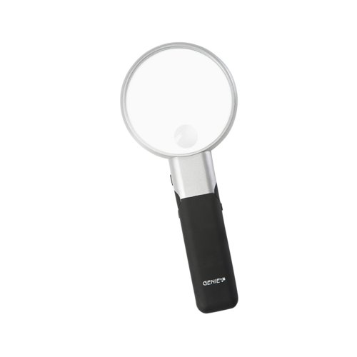 Hand Held Magnifier Glass with Light & Stand