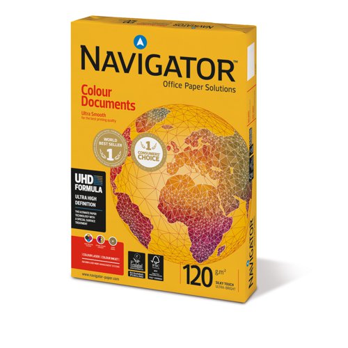 Navigator Colour Documents Paper A4 White 120gsm (250) 55052