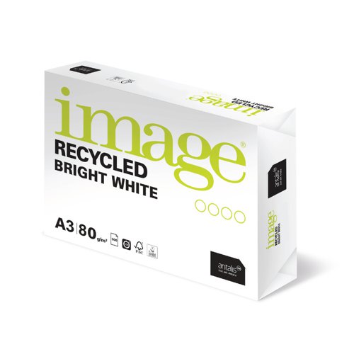 Image Recycled Bright White Paper A3 80gsm (500) 69061