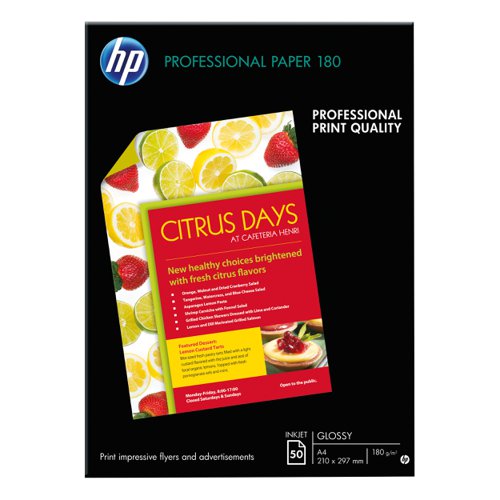 HP Professional Glossy Inkjet Paper A3 (50) C6821A