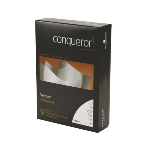 Conqueror Texture Paper A4 High White Laid 100gsm (Pack 500) 25514 601291