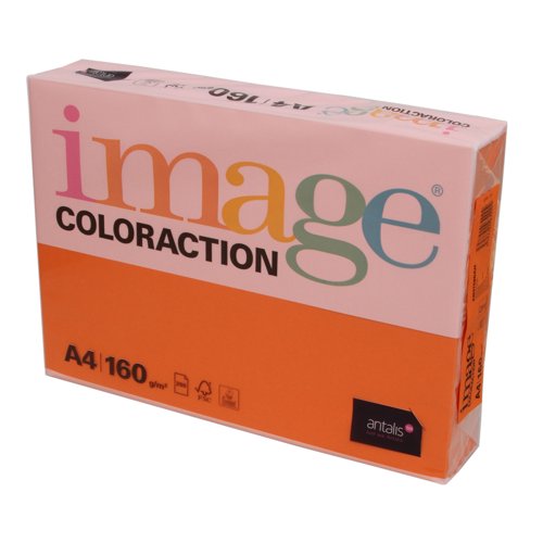 Image Coloraction Tinted Paper A4 160gsm Deep Orange Amsterdam (Pack 250) 21341 610765