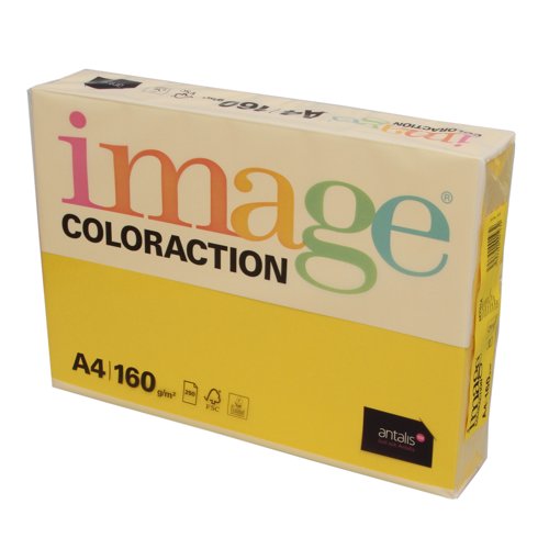 Image Coloraction Tinted Paper A4 160gsm Dark Yellow Sevilla (Pack 250) 89720 610987