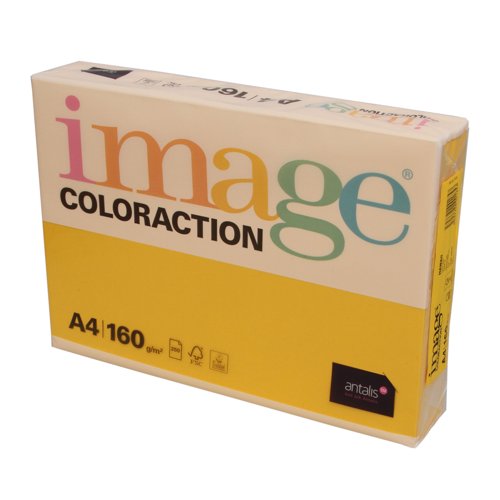 Image Coloraction Tinted Paper A4 160gsm Gold Hawaii (Pack 250) 89712 610983