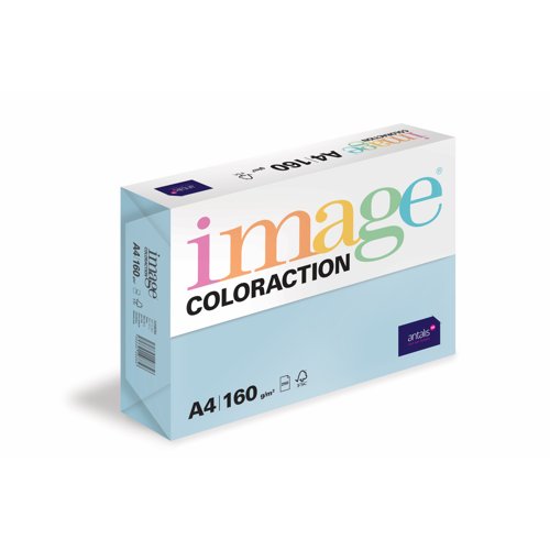 Image Coloraction Tinted Paper A4 160gsm Pale Icy Blue Iceberg (Pack 250) 89711 610982