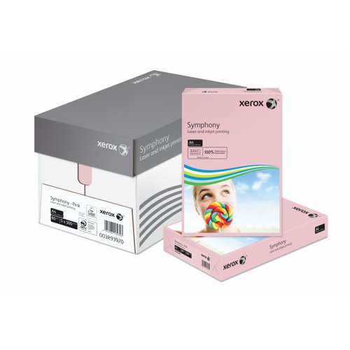 Xerox Symphony Pastel Paper A4 80gsm Pink (Pack 500) 003R93970 617548