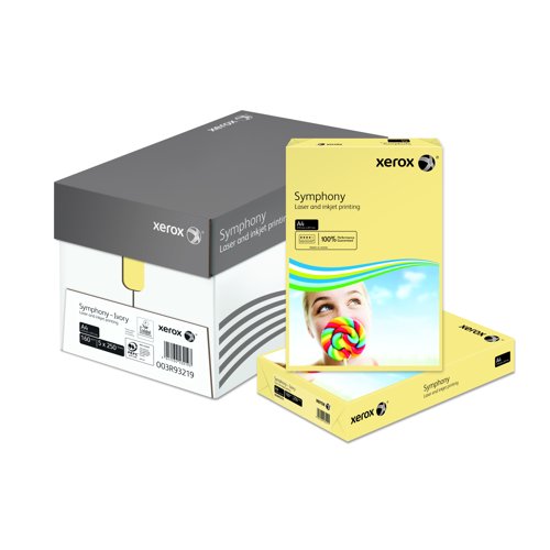 Xerox Symphony Pastel Paper A4 160gsm Ivory (Pack 250) 003R93219 617525