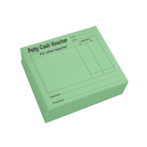 Kingswood Petty Cash Block Pad Green
