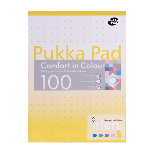 Pukka Pad Coloured Refill Pad A4 100page Gold (Pack 6) IRLEN50(GOLD)-30