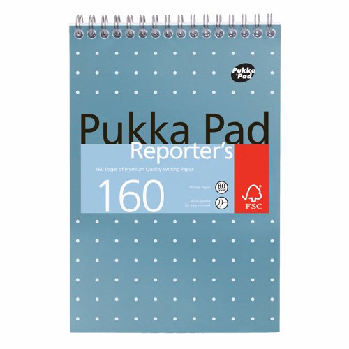 Pukka Pad Metallic Reporters Shorthand Pad 140x205mm 160pages NM001
