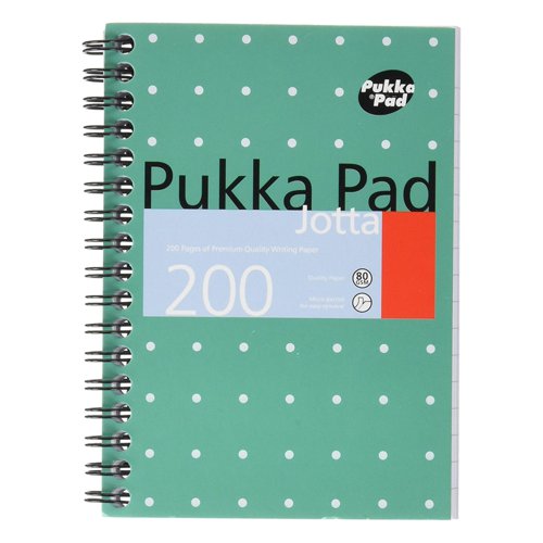 Pukka Pad Metallic Jotta Notepad Wirebound Ruled A6 200pages JM036