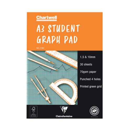 Chartwell Graph Pad A3 1-5-10mm Grid (Single)
