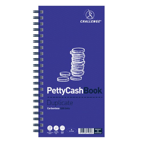 Challenge Wirebound Petty Cash Book 200sets 100080052