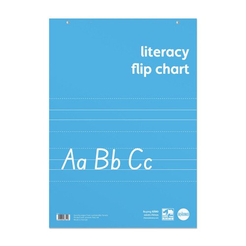 RHINO Educational Literacy Flipchart Pad A1 30 Leaf (Pack 5) RELFC-8