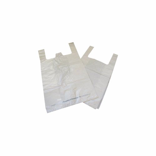 Biodegradable Carrier Bag White 275x415x515mm (Pack 1000) MA21135