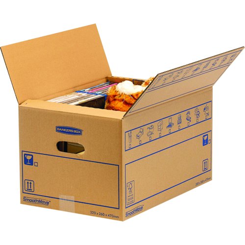 Fellowes Bankers Box SmoothMove Everyday Moving Box 39 Litre 325x475x270mm (Pack 10) 6203601