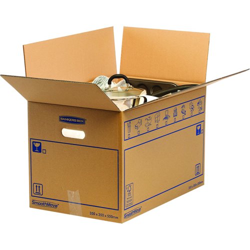 Fellowes Bankers Box SmoothMove Everyday Moving Box 67 Litre 355x550x360mm (Pack 10) 6207301