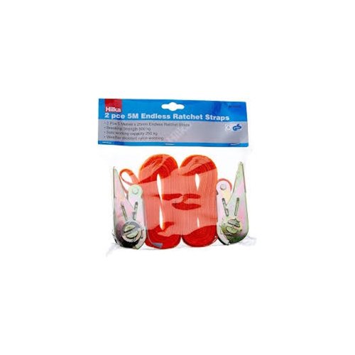 Endless Ratchet Straps 5m (Pack 2)