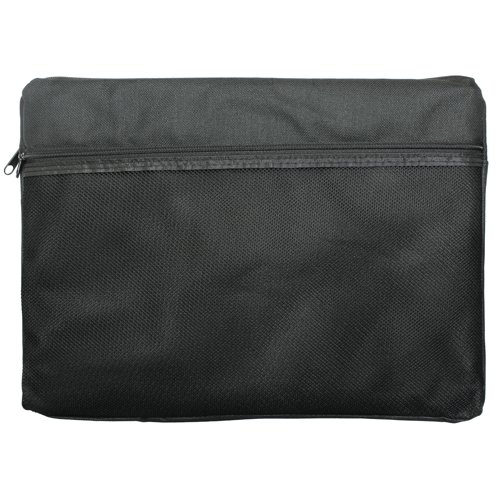 Canvas Zip Bag A4 Black BAGCANBK