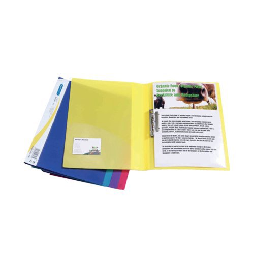 Rapesco Clamp Binder A4 Assorted Colours (Single)