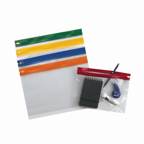 Snopake Zippa Bag S A5 Assorted (Pack 25) 12722