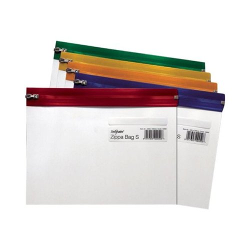 Snopake Zippa Bag S A4 Assorted (Pack 25) 12796