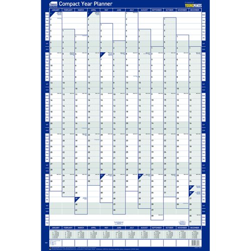 Sasco Compact Year Planner 2026 Portrait Unmounted 2410268