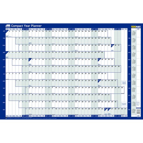 Sasco Compact Year Planner 2026 Landscape Unmounted 2410267