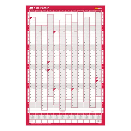 Sasco Compact Year Planner 2027 Portrait Unmounted 2410292