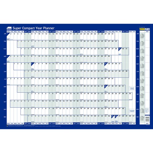 Sasco Super Compact Year Planner 2026 Unmounted 400x285mm 2410264