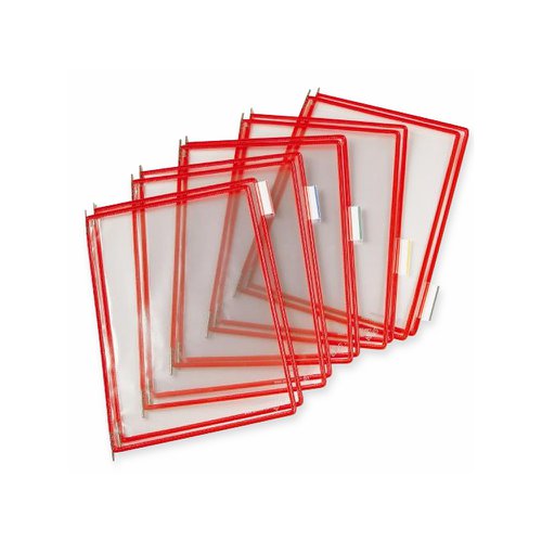 Djois Pivoting Pocket A4 Red (Pack 10) TAA114003