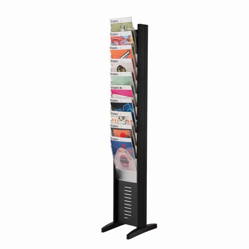 Fastpaper Stand Display Unit 10 Compartment Black 278.01