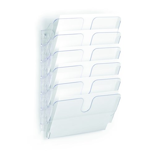 Durable FLEXIPLUS Literature Holder 6xA4 Landscape Transparent 1700014401
