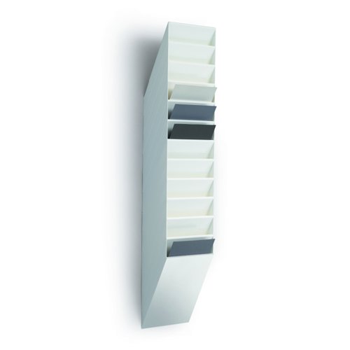 Durable FLEXIBOXX Literature Holder 12xA4 Portrait White 1709763010
