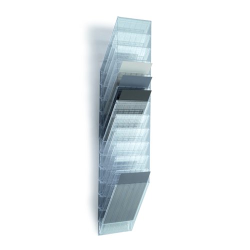 Durable FLEXIBOXX Literature Holder 12xA4 Portrait Transparent 1709763400