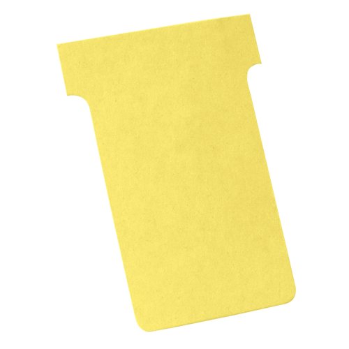 Nobo T-Cards A50 Size 2 Yellow (Pack 100) 2002004