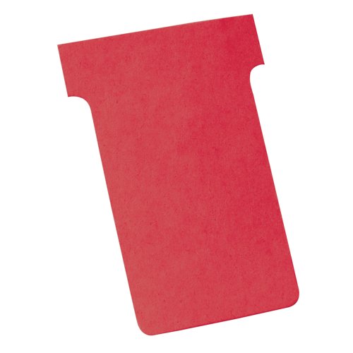 Nobo T-Cards A80 Size 3 Red (Pack 100) 2003003