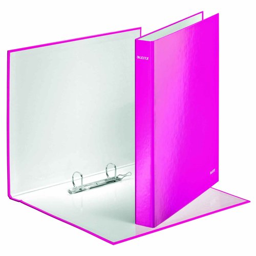 Leitz WOW Ring Binder A4+ 25mm Pink 42410023