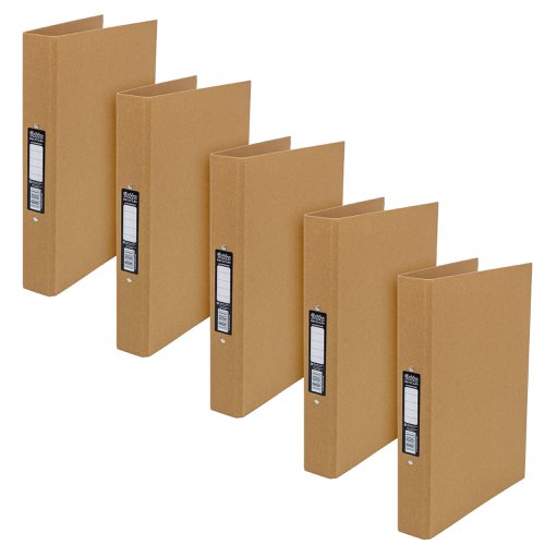Pukka Recycled Ring Binder A4 Kraft (Pack 10) RF-9485