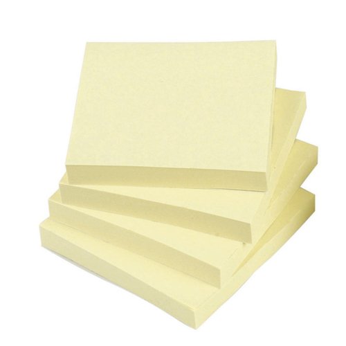Repositionable Note 76x76mm Yellow