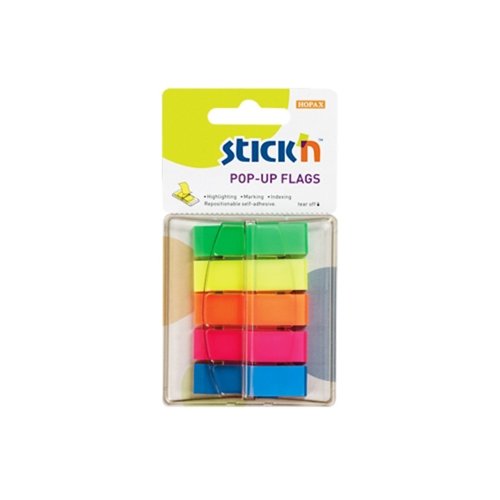 Repositional Film Index Flags 12mm Neon Colours (Pack 5x25)